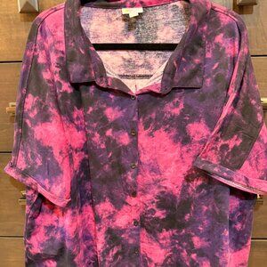 LuLaRoe CHARLIE Button Down Shirt 2XL